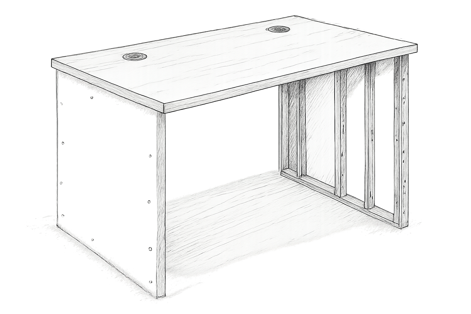 bureau en placo