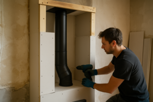 Coffrage placo conduit poêle : guide complet pour une installation sécurisée et conforme