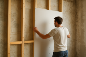 Placo sur tasseau bois : le guide complet pour une pose conforme au DTU
